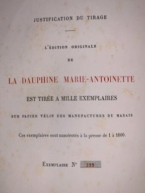 La Dauphine Marie-Antoinette