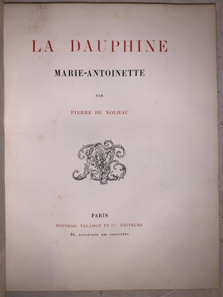 La Dauphine Marie-Antoinette