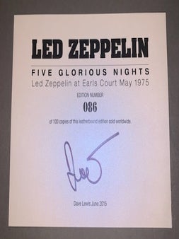 Led Zeppelin: Five Glorious Nights: Led Zeppelin at Earls Court May 1975