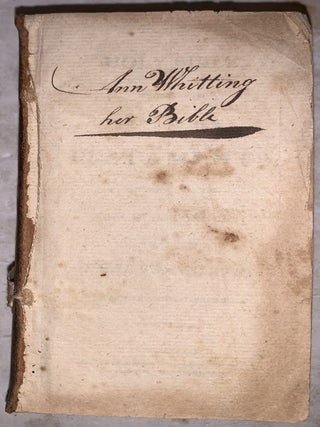 The Holy Bible, containing the Old and New Testaments, translated from the Original Tongues; and with the Former Translations diligently compared and revised.