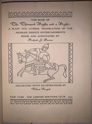 The Book of The Thousand Nights and a Night: A Plain and Literal Translation of the Arabian Nights Entertainments