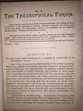 The Theosophical Forum: First Series [54 Issues]