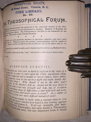 The Theosophical Forum: First Series [54 Issues]