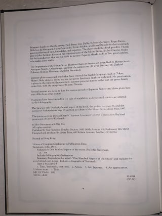 Yoshitoshi&rsquo;s One Hundred Aspects of the Moon