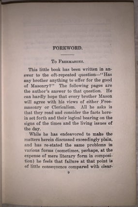 The Genius of Free-Masonry and the Twentieth-Century Crusade