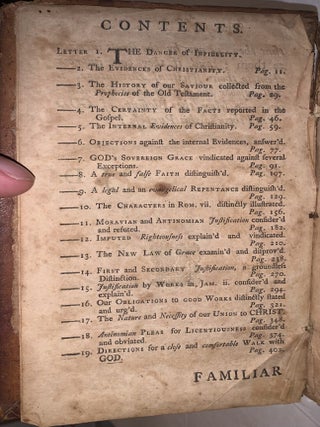 Familiar Letters, To a Gentleman, Upon A Variety of seasonable and important Subjects in Religion