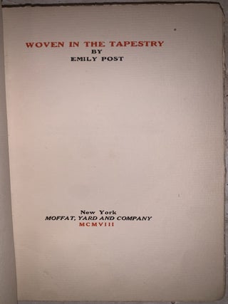Woven in the Tapestry