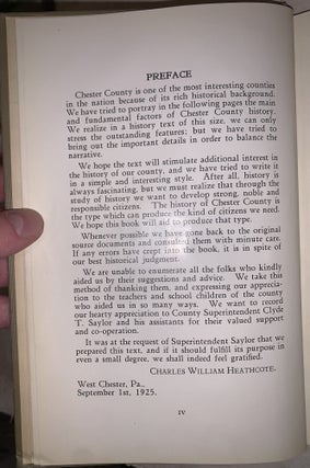 History of Chester County, Pennsylvania