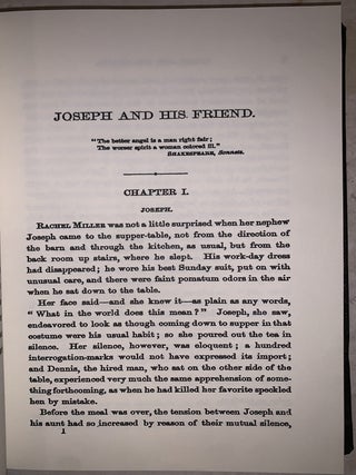 Joseph and His Friend: A Tale of Pennsylvania