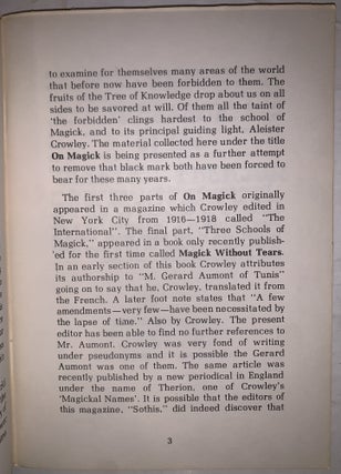 On Magick: An Introduction to the High Art