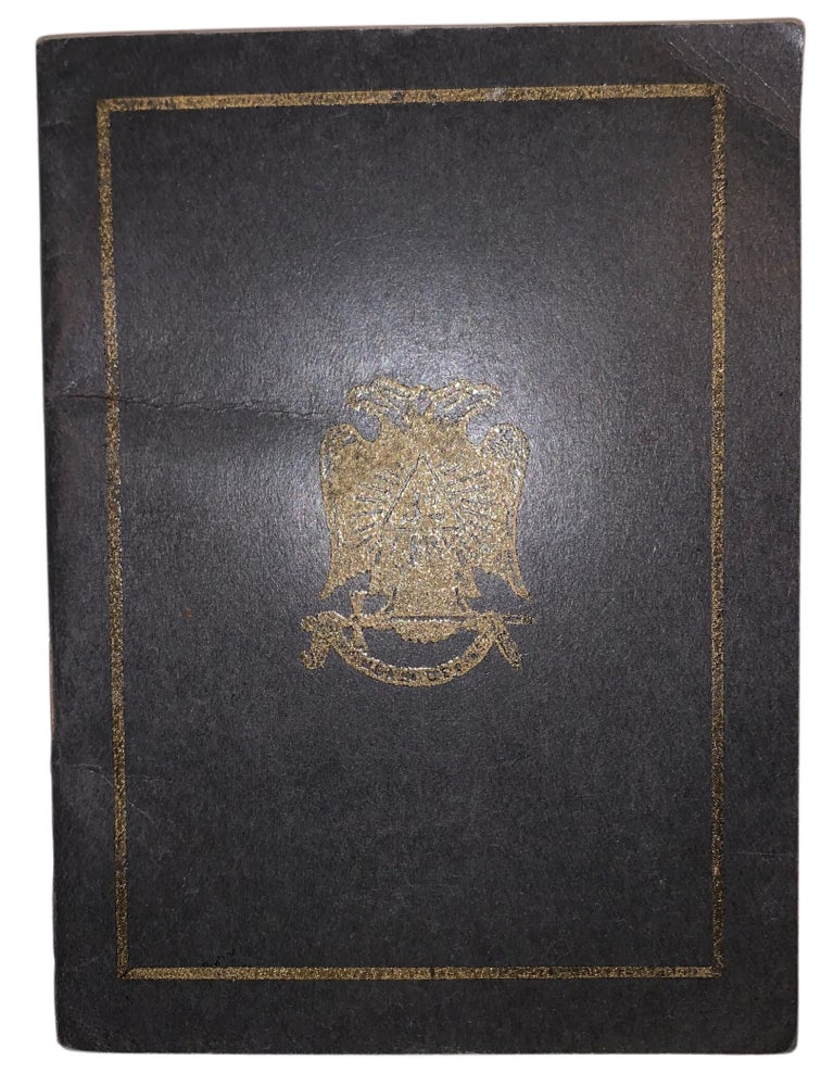 Item #471 Consistory Series, No. 1: Official Secret Work. Ritual No. 1, Ancient Accepted Scottish Rite Series: Complete Opening and Closing Ceremony for the Consistory, Thirty-Second Degree and Officer&rsquo;s Guide. Washington, D.C.: United Supreme Council of Ancient Accepted Scottish Rite Masons of the 33rd Degree for the Southern and Western Jurisdiction of the United States of America and Its Territories and Dependencies.