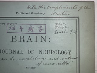 On the Metabolism and Action of Nerve Cells. Offprint from Brain: A Journal of Neurology.