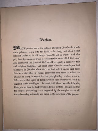 The Worship of the Body: A Ceremonial for the Laity, compiled from the Best Anglican Authorities, and Adapted to Use in the American Church