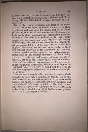 The Theosophical Movement 1875-1925, A History and a Survey