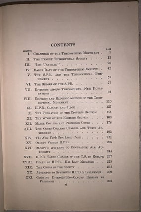 The Theosophical Movement 1875-1925, A History and a Survey