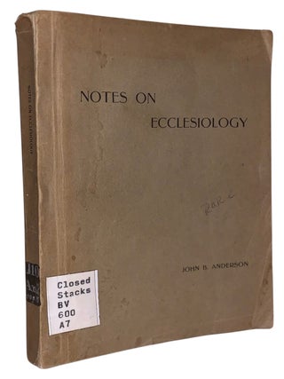 Notes on Ecclesiology