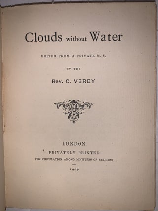 Clouds Without Water