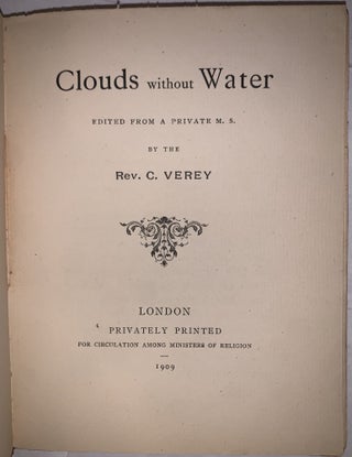 Clouds Without Water
