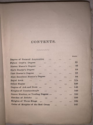 A Ritual and Illustrations of Freemasonry Accompanied by Numerous Engravings and A Key to the Phi Beta Kappa