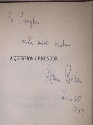 A Question of Honour: The Life of Lieutenant General Valentine Baker Pasha