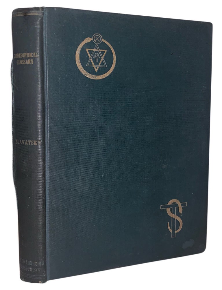 Item #541 The Theosophical Glossary. H. P. Blavatsky.