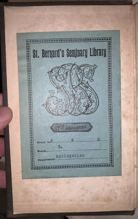 An inquiry into the Merits of the Reformed Doctrine of "Imputation," as contrasted with those of "Catholic Imputation;" or, The Cardinal Point of Controversy between the Church of Rome and the Protestant High Church: Together with Miscellaneous Essays on the Catholic Faith