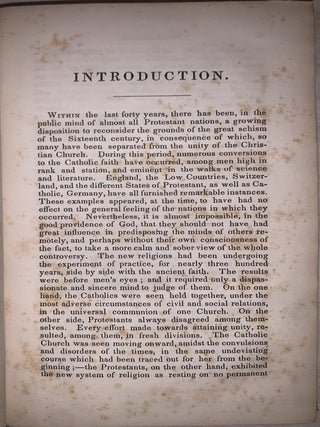 An inquiry into the Merits of the Reformed Doctrine of "Imputation," as contrasted with those of "Catholic Imputation;" or, The Cardinal Point of Controversy between the Church of Rome and the Protestant High Church: Together with Miscellaneous Essays on the Catholic Faith