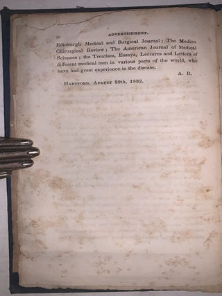 A Treatise on Epidemic Cholera; Including an Historical Account of Its Origin and Progress, to the Present Period