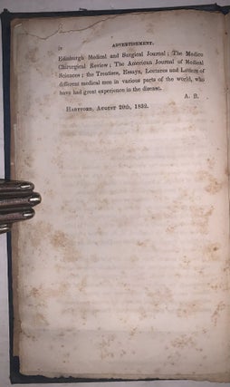 A Treatise on Epidemic Cholera; Including an Historical Account of Its Origin and Progress, to the Present Period