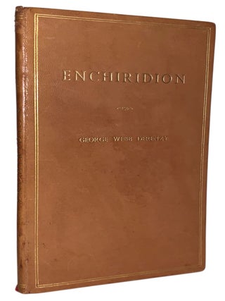 Item #587 Enchiridion: or A Hand for the One-Handed. George Webb Derenzy
