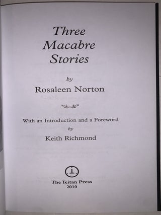 Three Macabre Stories