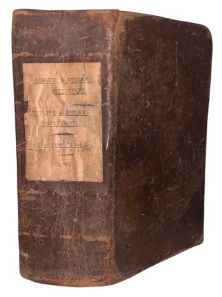 A Compleat English Dictionary, oder vollst&auml;ndiges Englisch-Deutsches W&ouml;rterbuch; together with...