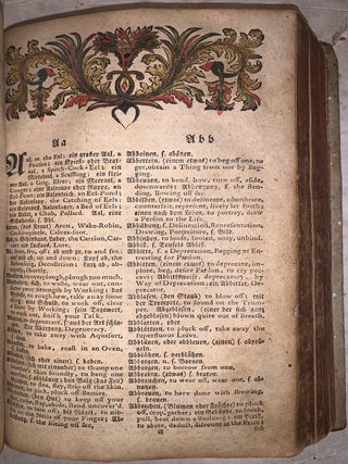 A Compleat English Dictionary, oder vollst&auml;ndiges Englisch-Deutsches W&ouml;rterbuch; together with Neues Deutsch-Englisches W&ouml;rterbuch