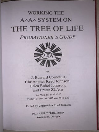 Working the A&there4;A&there4; System on The Tree of Life: Probationer's Guide