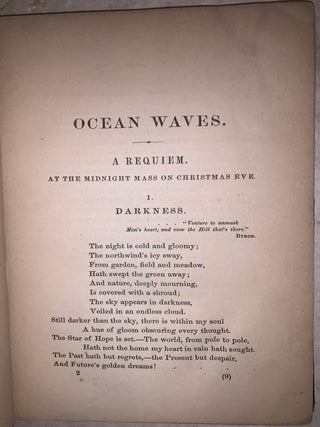 Ocean Waves in Lyric Strains, a Requiem; and Other Poems
