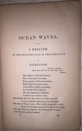 Ocean Waves in Lyric Strains, a Requiem; and Other Poems