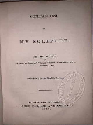 Companions of My Solitude