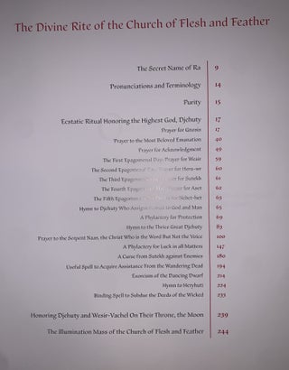 The Book of Flesh and Feather