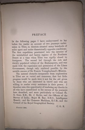 The Great Plateau: Being an Account of Exploration in Central Tibet, 1903, and of the Gartok Expedition 1904-1905vvv