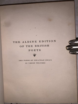 The Poetical Works of Jonathan Swift